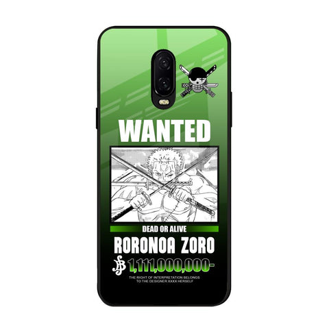 Zoro Wanted OnePlus 6T Glass Back Cover Online