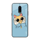 Adorable Cute Kitty OnePlus 6T Glass Back Cover Online