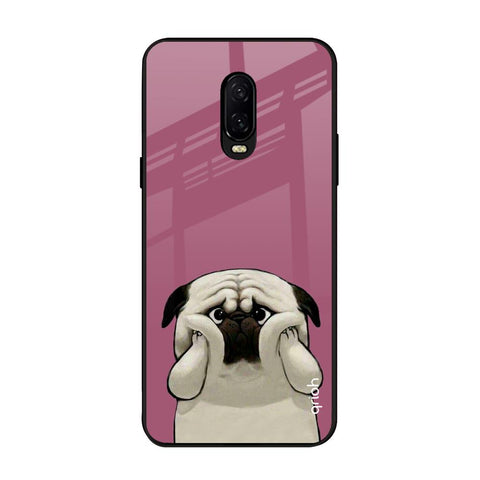 Funny Pug Face OnePlus 6T Glass Back Cover Online