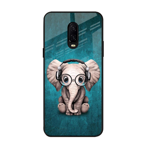Adorable Baby Elephant OnePlus 6T Glass Back Cover Online