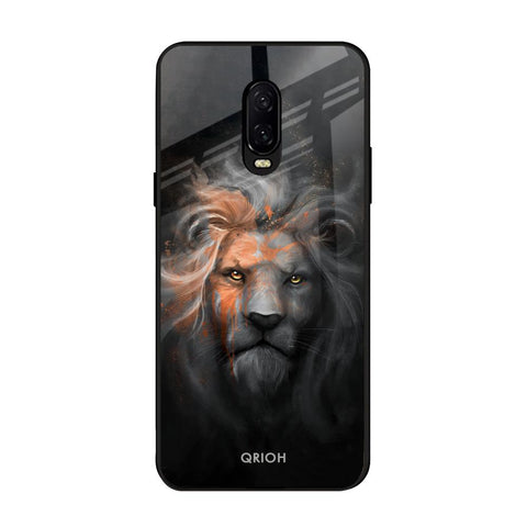 Devil Lion OnePlus 6T Glass Back Cover Online