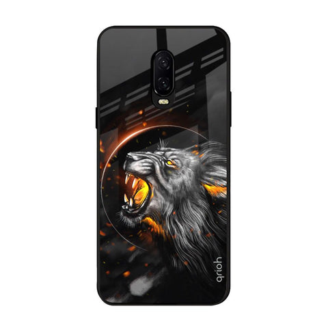 Aggressive Lion OnePlus 6T Glass Back Cover Online