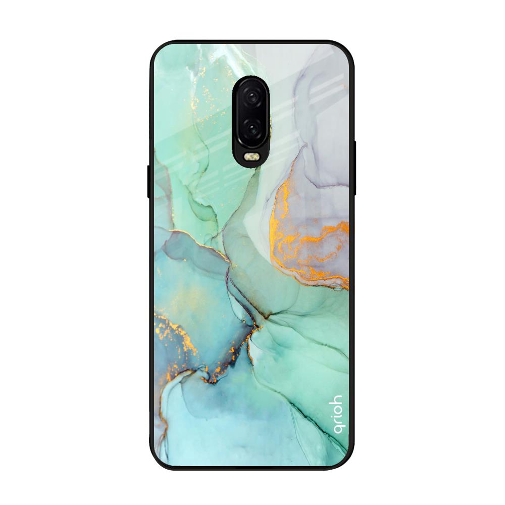 Green Marble OnePlus 6T Glass Back Cover Online