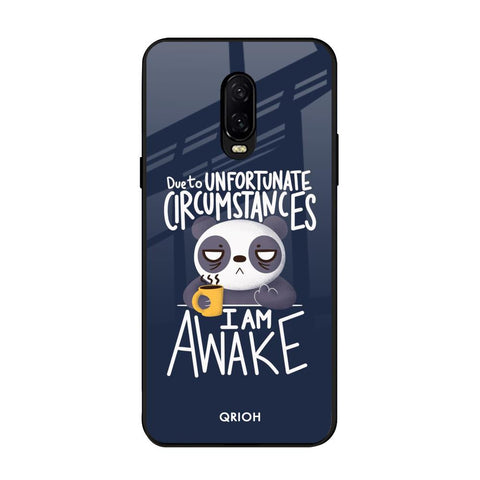 Struggling Panda OnePlus 6T Glass Back Cover Online