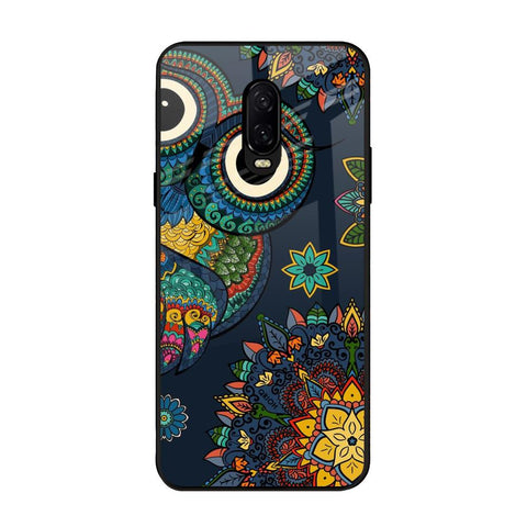 Owl Art OnePlus 6T Glass Back Cover Online
