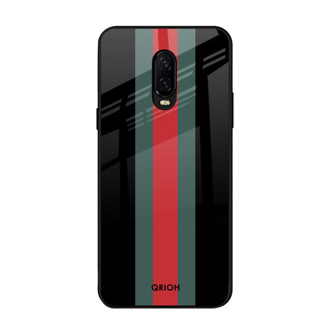 Vertical Stripes OnePlus 6T Glass Back Cover Online