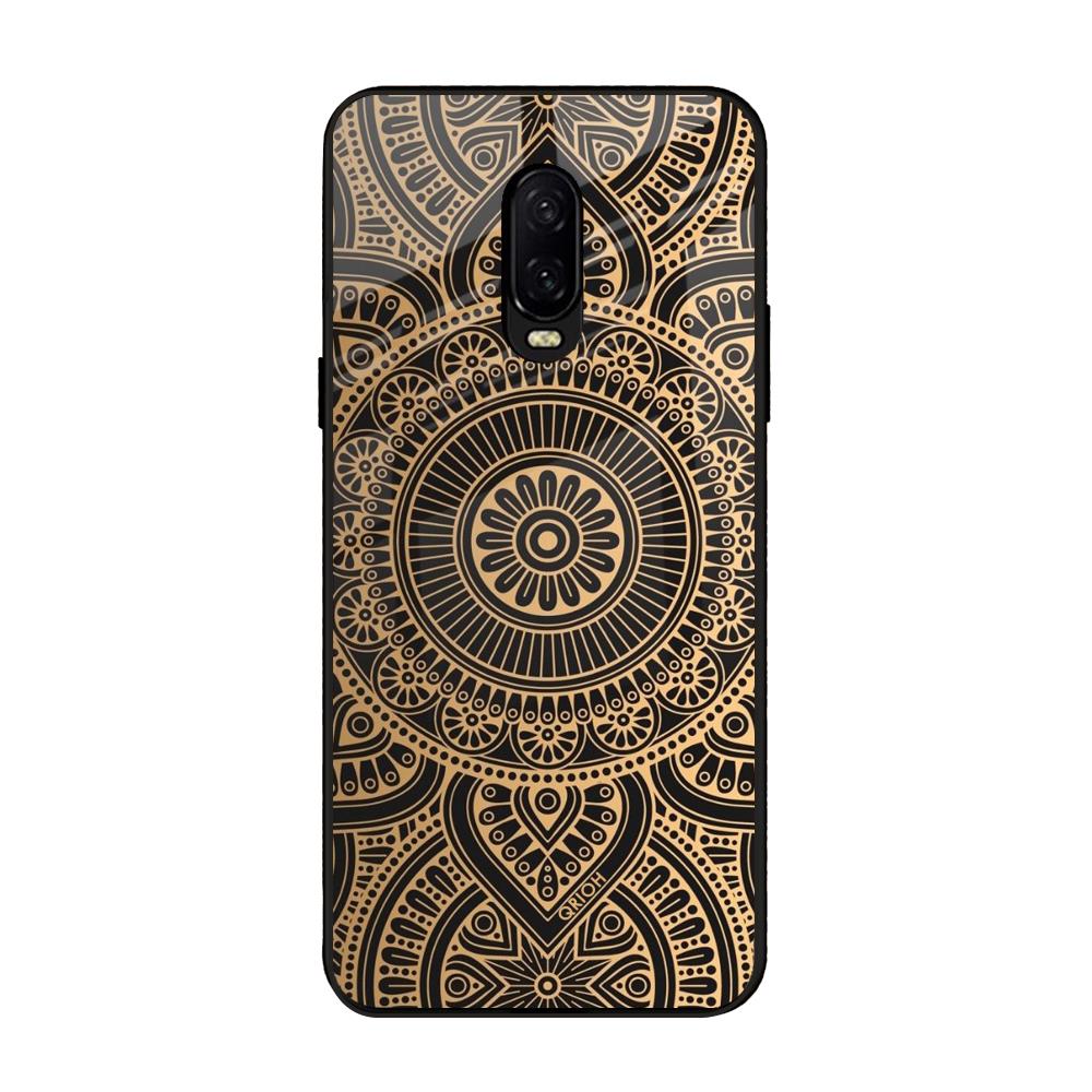 Luxury Mandala OnePlus 6T Glass Back Cover Online