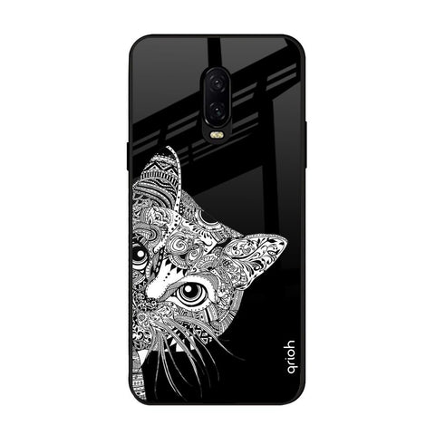 Kitten Mandala OnePlus 6T Glass Back Cover Online