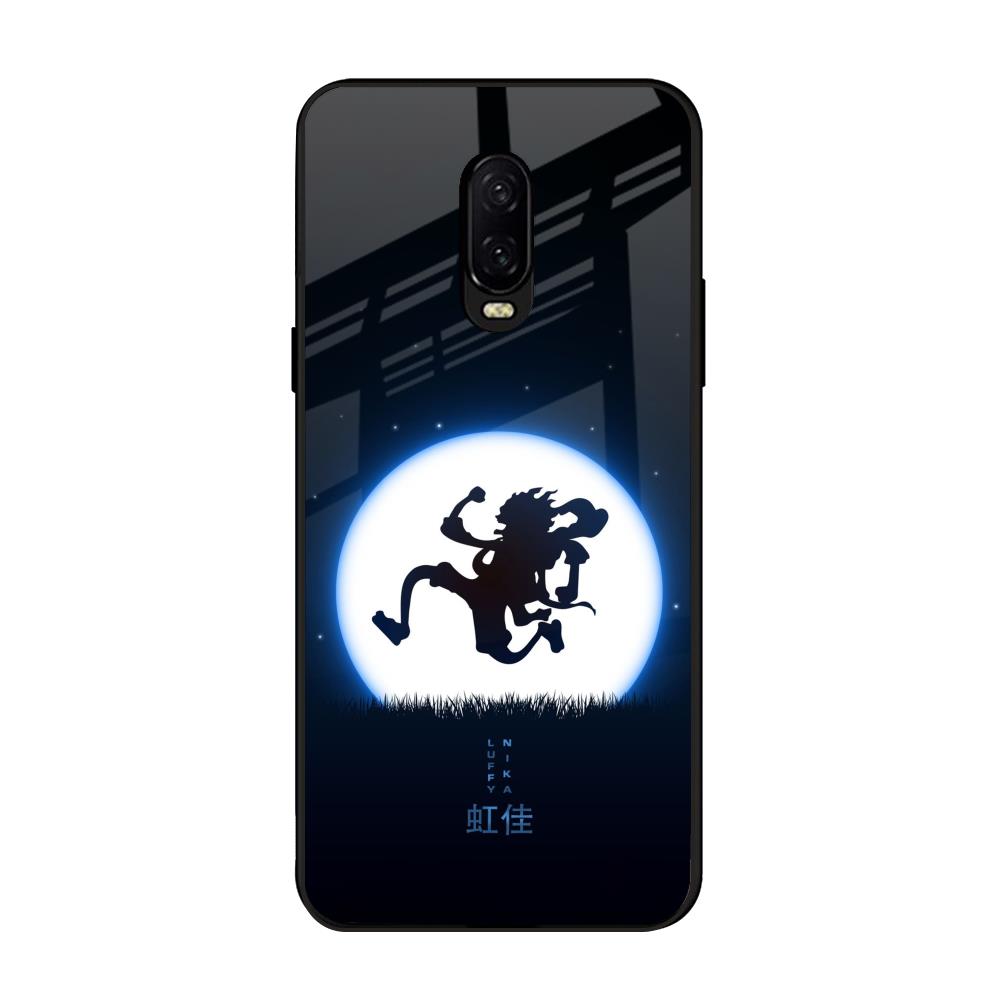 Luffy Nika OnePlus 6T Glass Back Cover Online