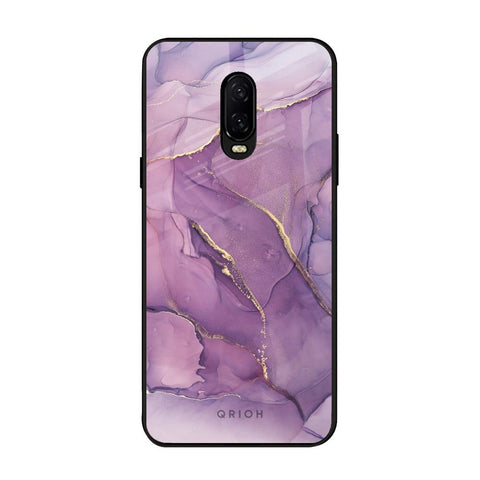 Purple Gold Marble OnePlus 6T Glass Back Cover Online