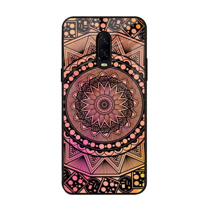 Floral Mandala OnePlus 6T Glass Back Cover Online