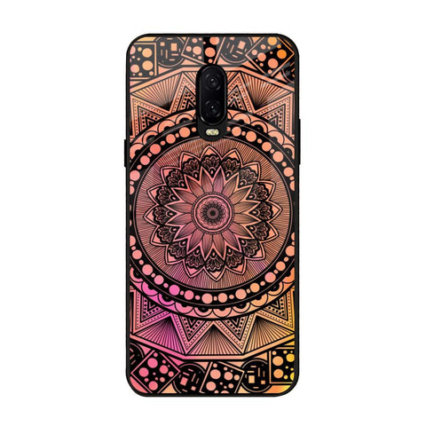 Floral Mandala OnePlus 6T Glass Back Cover Online