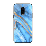 Vibrant Blue Marble OnePlus 6T Glass Back Cover Online