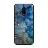 Blue Cool Marble OnePlus 6T Glass Back Cover Online