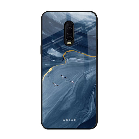 Deep Ocean Marble OnePlus 6T Glass Back Cover Online