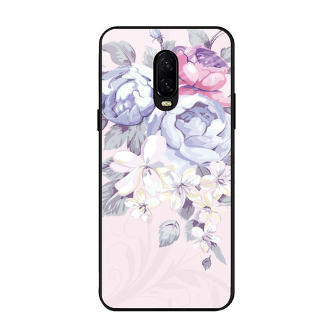 Elegant Floral OnePlus 6T Glass Back Cover Online