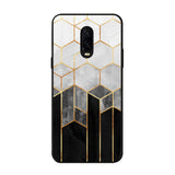 Tricolor Pattern OnePlus 6T Glass Back Cover Online