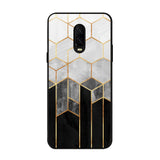 Tricolor Pattern OnePlus 6T Glass Back Cover Online