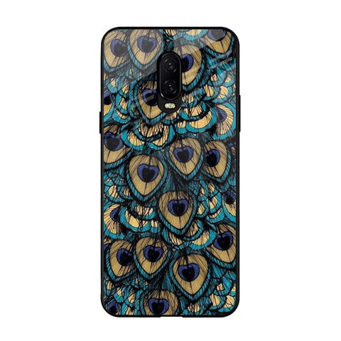 Peacock Feathers OnePlus 6T Glass Cases & Covers Online