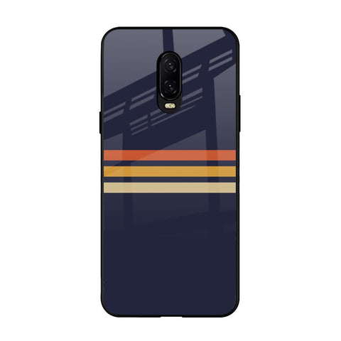 Tricolor Stripes OnePlus 6T Glass Cases & Covers Online