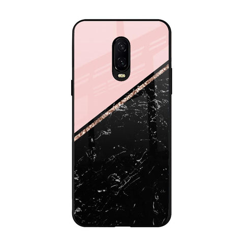 Marble Texture Pink OnePlus 6T Glass Cases & Covers Online