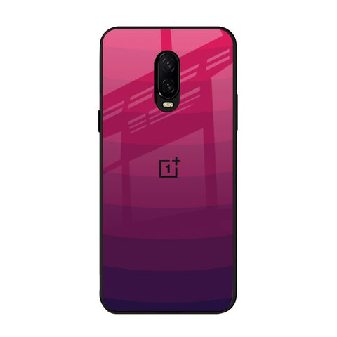 Wavy Pink Pattern OnePlus 6T Glass Back Cover Online
