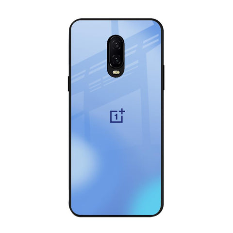 Vibrant Blue Texture OnePlus 6T Glass Back Cover Online