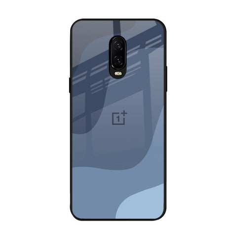 Navy Blue Ombre OnePlus 6T Glass Back Cover Online