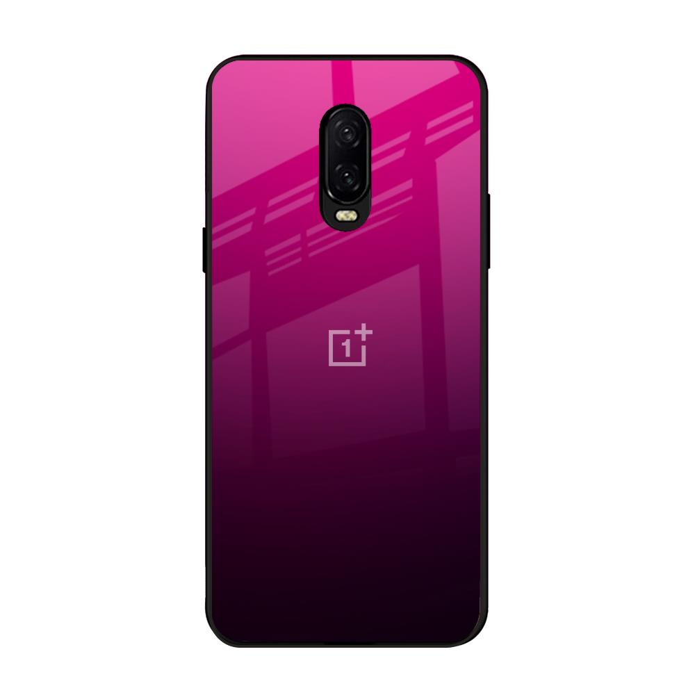 Purple Ombre Pattern OnePlus 6T Glass Back Cover Online