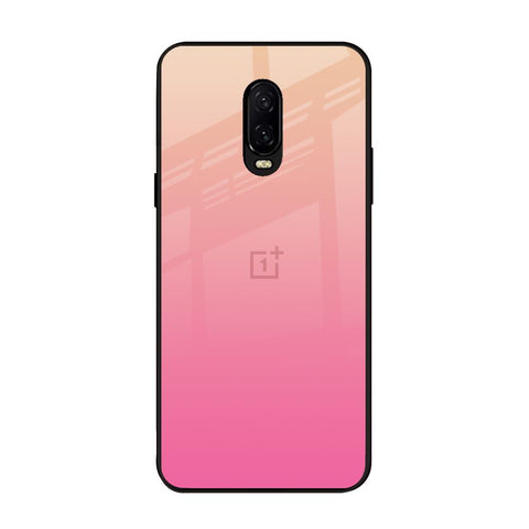 Pastel Pink Gradient OnePlus 6T Glass Back Cover Online