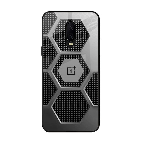 Hexagon Style OnePlus 6T Glass Back Cover Online
