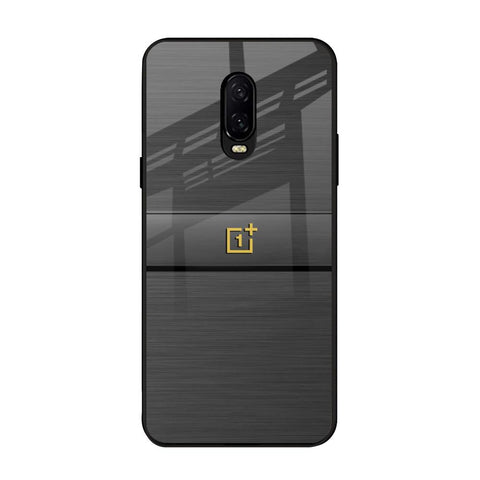 Grey Metallic Glass OnePlus 6T Glass Back Cover Online