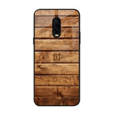 Wooden Planks OnePlus 6T Glass Back Cover Online