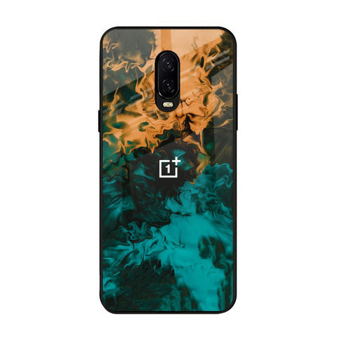 Watercolor Wave OnePlus 6T Glass Back Cover Online