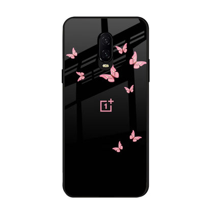 Fly Butterfly OnePlus 6T Glass Back Cover Online