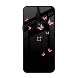 Fly Butterfly OnePlus 6T Glass Back Cover Online