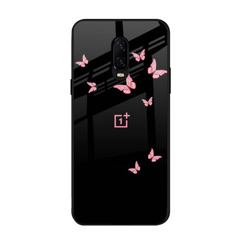 Fly Butterfly OnePlus 6T Glass Back Cover Online