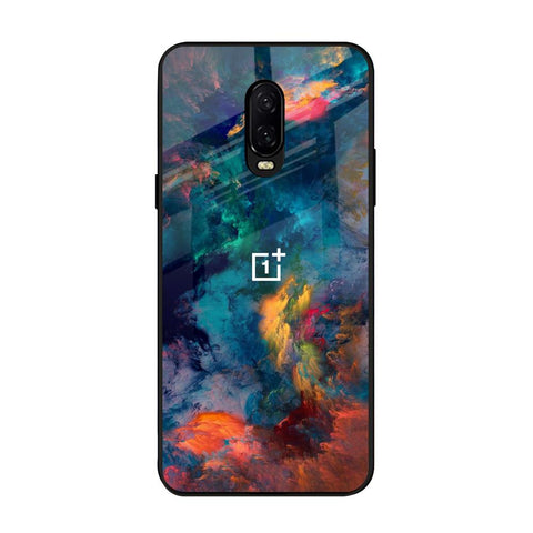 Colored Storm OnePlus 6T Glass Back Cover Online