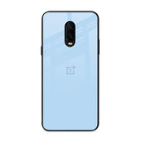 Pastel Sky Blue OnePlus 6T Glass Back Cover Online