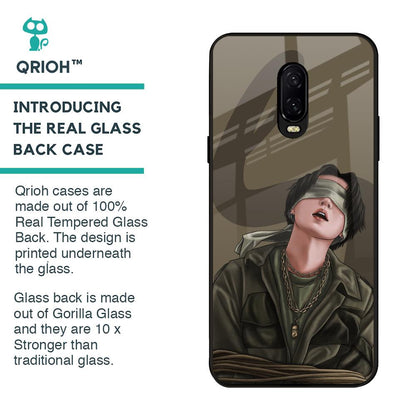 Blind Fold Glass Case for OnePlus 6T