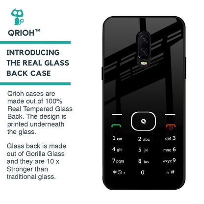 Classic Keypad Pattern Glass Case for OnePlus 6T