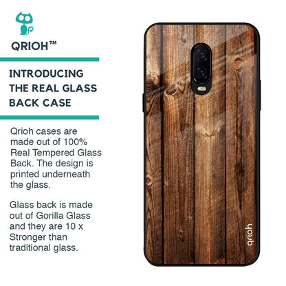 Timber Printed Glass case for OnePlus 6T