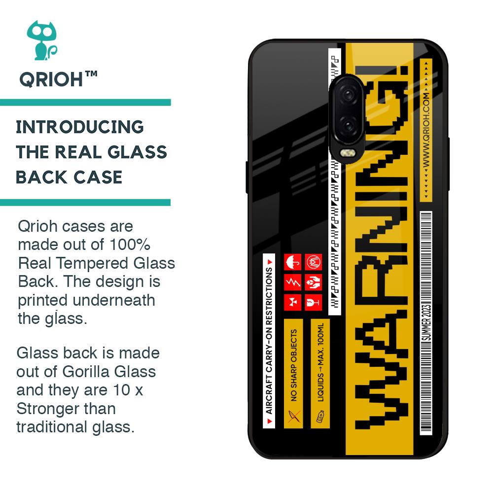 Aircraft Warning Glass Case for OnePlus 6T