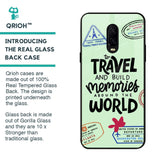Travel Stamps Glass Case for OnePlus 6T