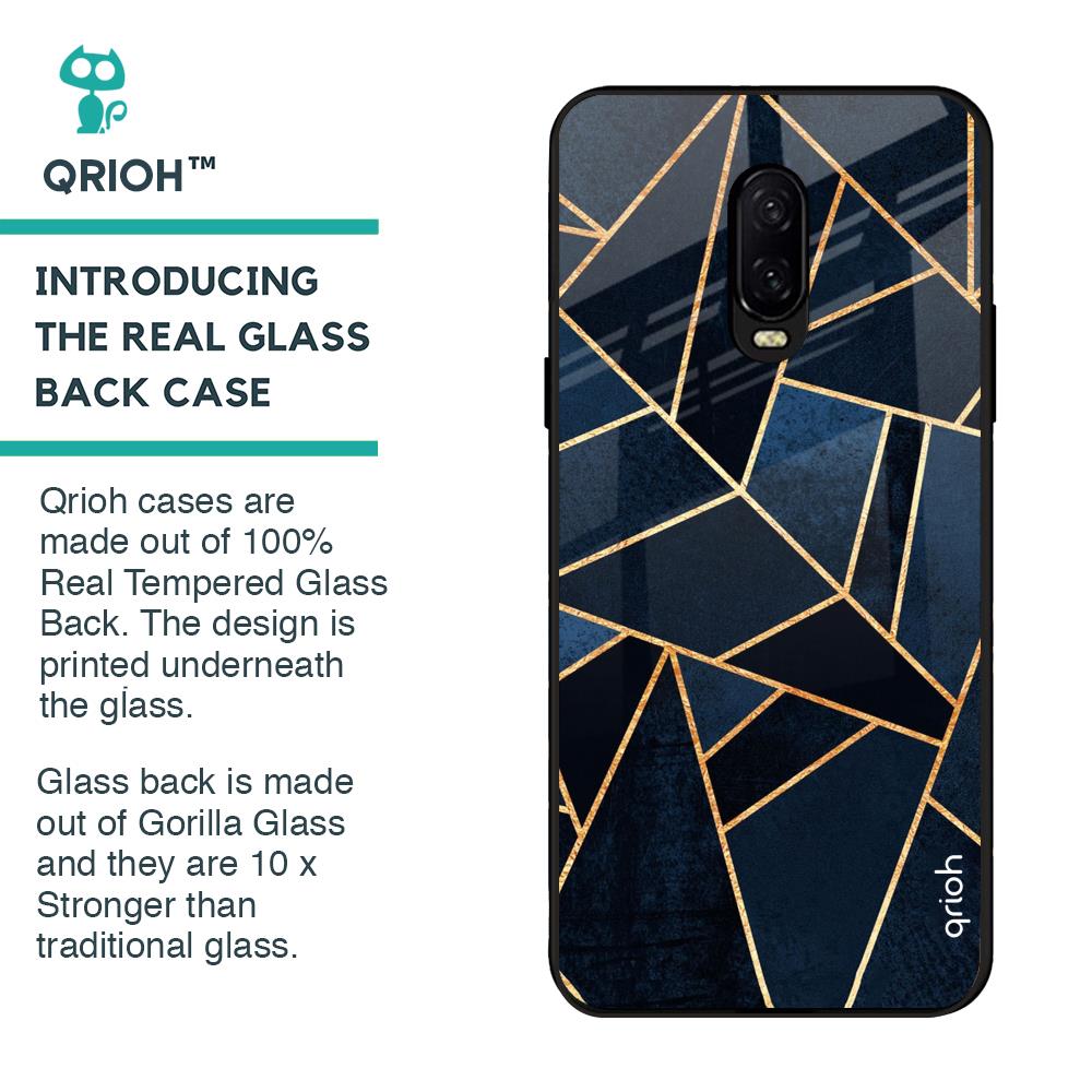 Abstract Tiles Glass case for OnePlus 6T