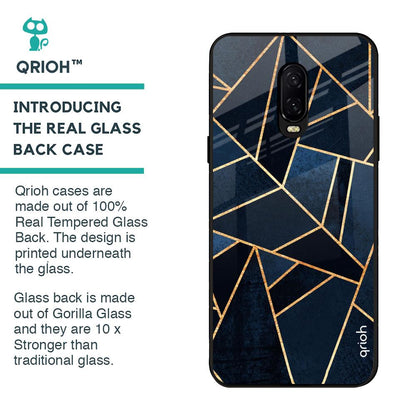 Abstract Tiles Glass case for OnePlus 6T