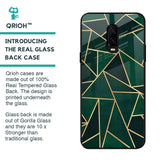 Abstract Green Glass Case For OnePlus 6T
