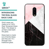 Marble Collage Art Glass Case For OnePlus 6T