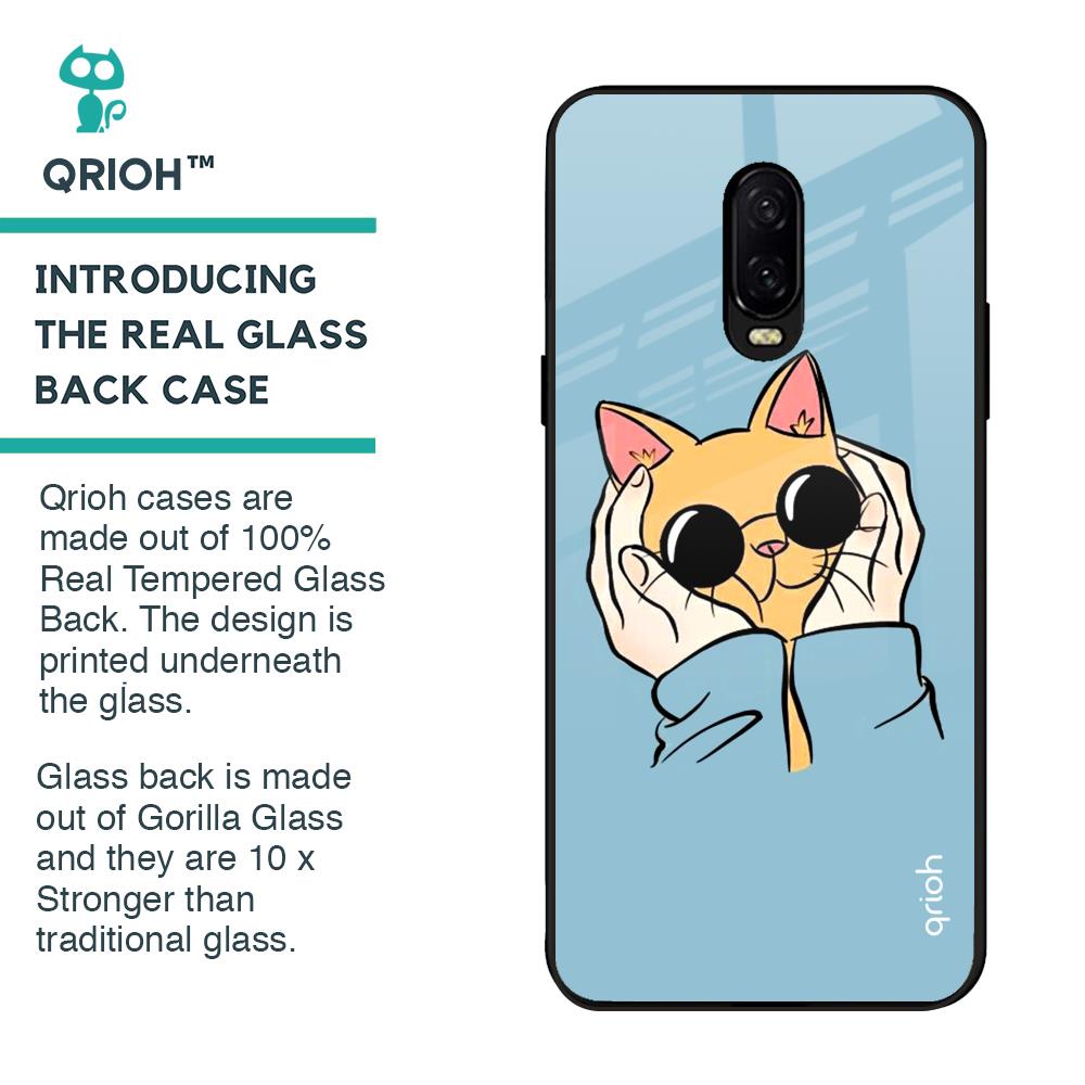 Adorable Cute Kitty Glass Case For OnePlus 6T