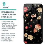 Black Spring Floral Glass Case for OnePlus 6T